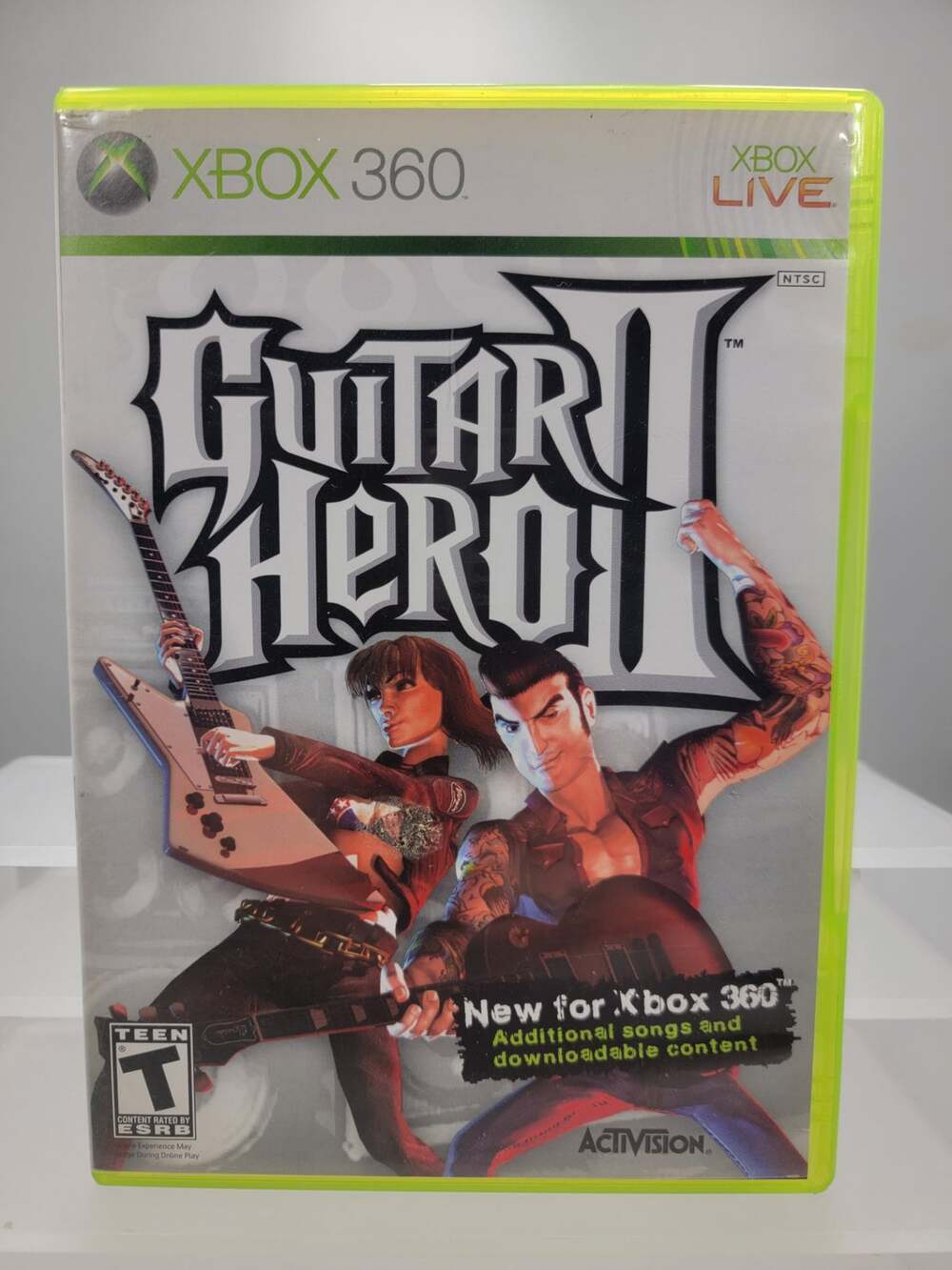 Guitar Hero II Microsoft Xbox 360 (Complete w/stickers & Manual) Clean